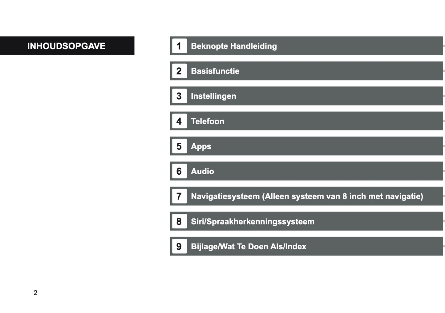 2024 Subaru XV e-BOXER Infotainment Manual | Dutch