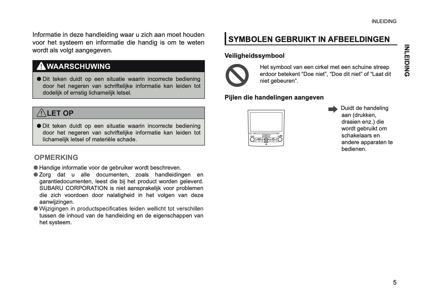 2024 Subaru XV e-BOXER Infotainment Manual | Dutch