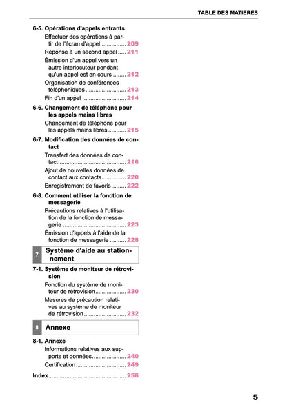 2025-2026 Toyota Aygo X Navigation Manual | French