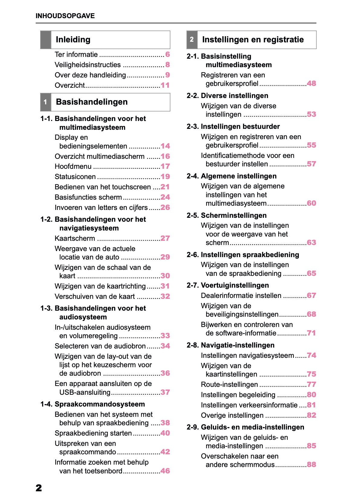 2025-2026 Toyota Aygo X Navigation Manual | Dutch