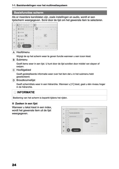 2025-2026 Toyota Aygo X Navigation Manual | Dutch