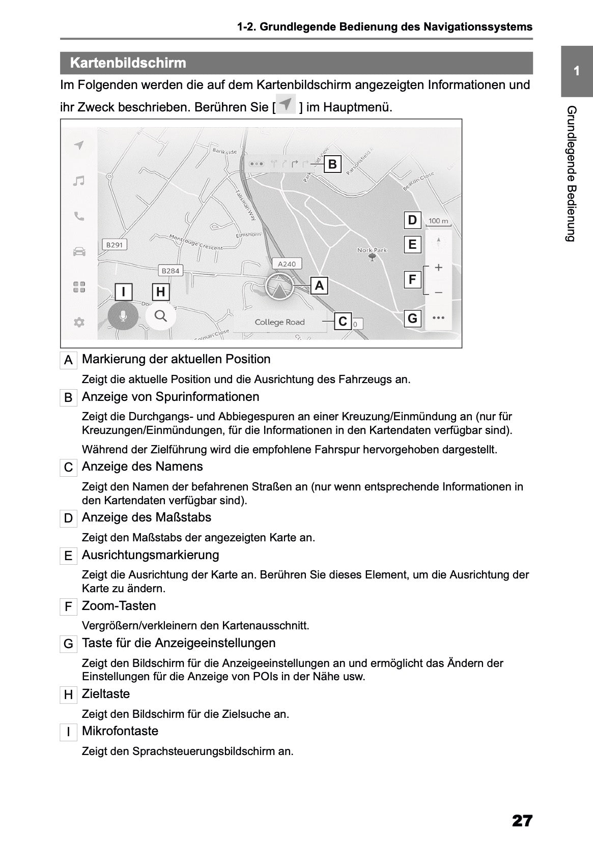 2025-2026 Toyota bZ4X Navigation Manual | German