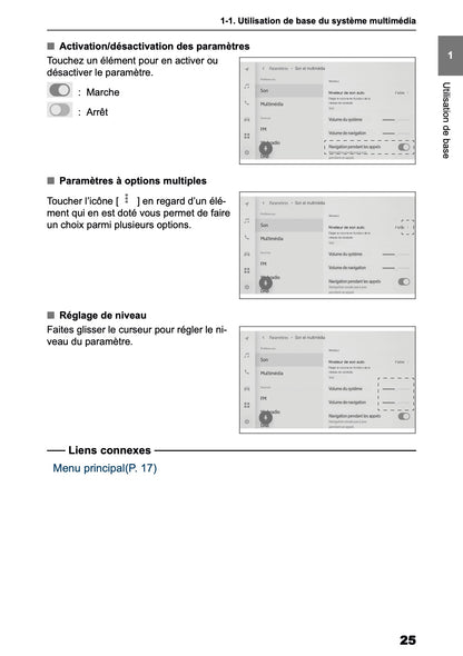 2025-2026 Toyota bZ4X Navigation Manual | French
