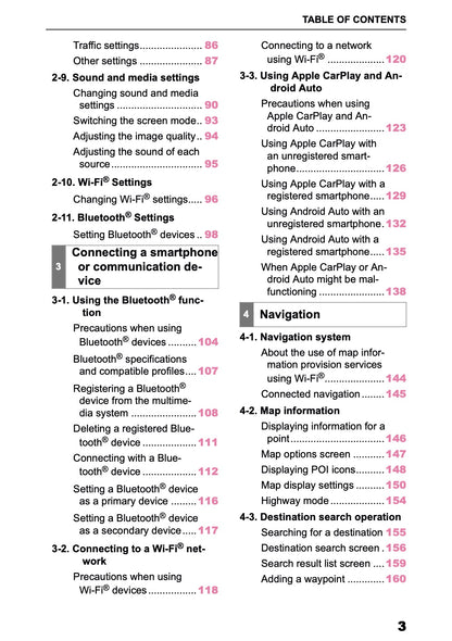 2025-2026 Toyota bZ4X Navigation Manual | English