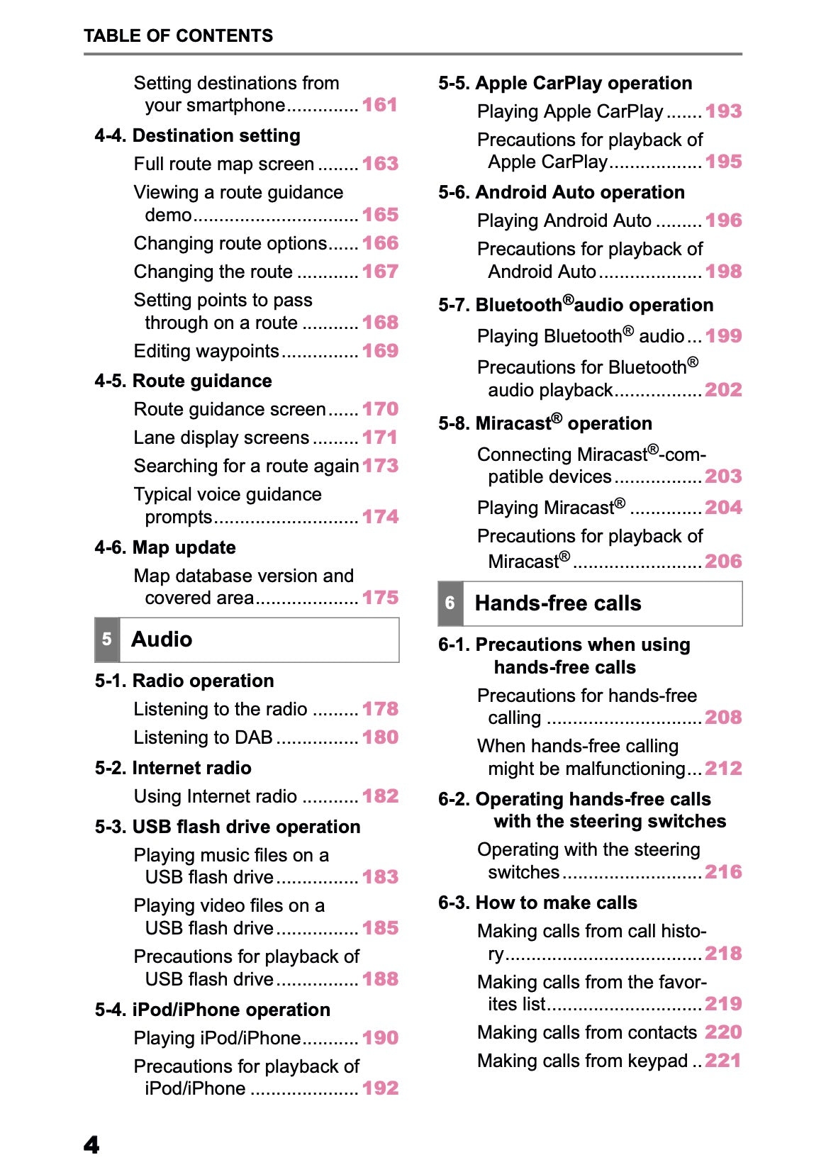 2025-2026 Toyota bZ4X Navigation Manual | English