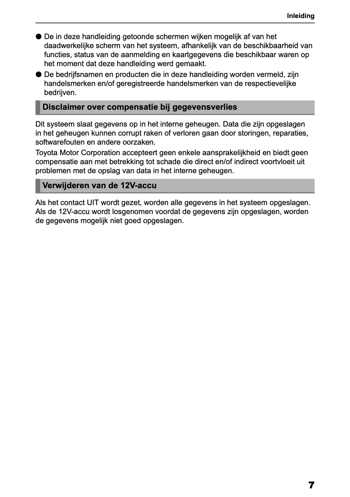 2025-2026 Toyota bZ4X Navigation Manual | Dutch
