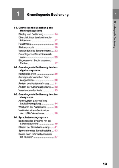 2025-2026 Toyota C-HR HEV/PHEV Navigation Manual | German
