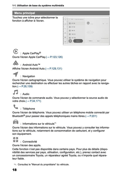 2025-2026 Toyota C-HR HEV/PHEV Navigation Manual | French