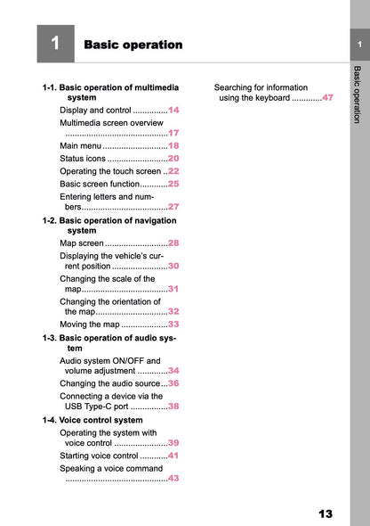 2025-2026 Toyota C-HR HEV/PHEV Navigation Manual | English