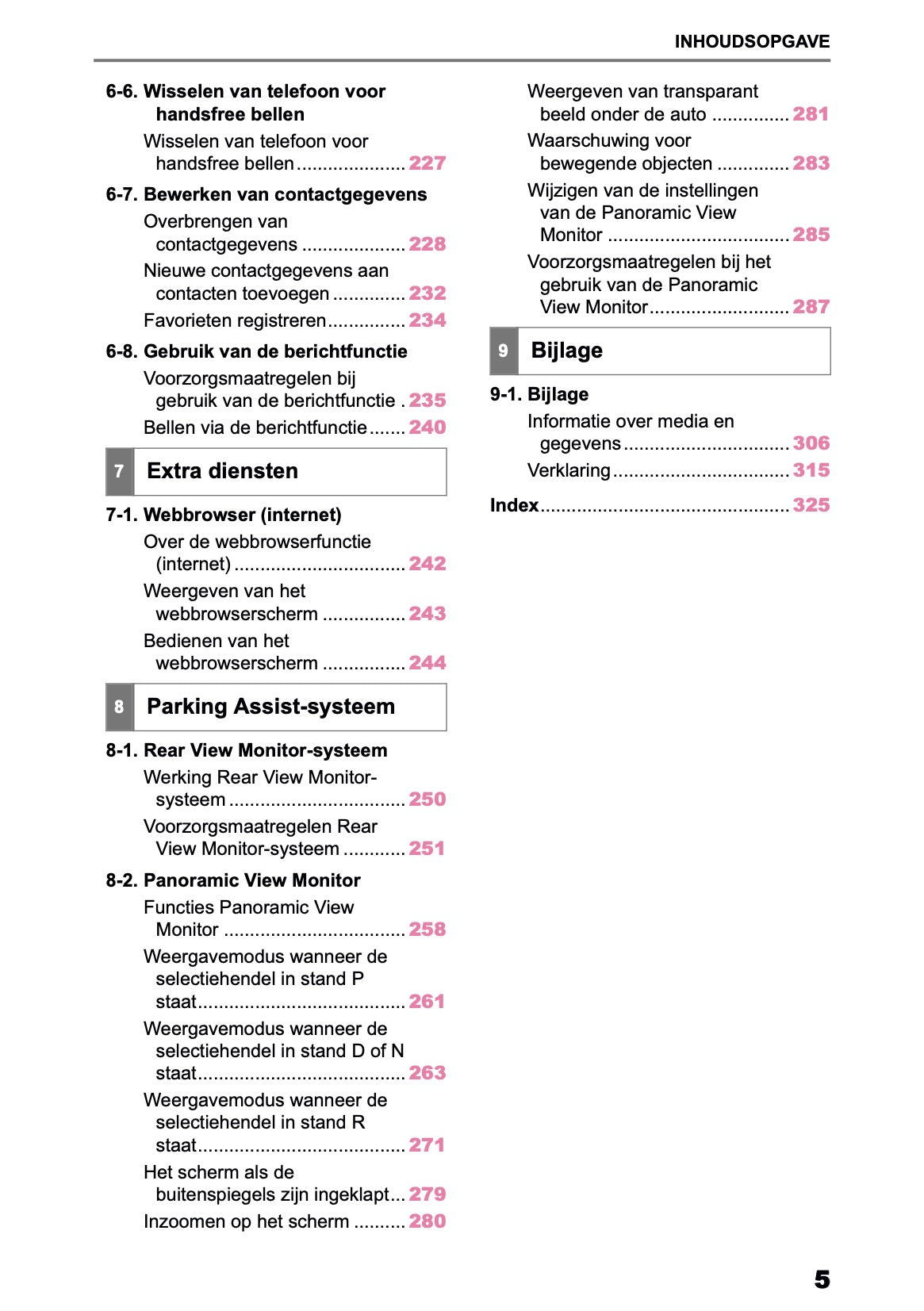 2025-2026 Toyota C-HR HEV/PHEV Navigation Manual | Dutch