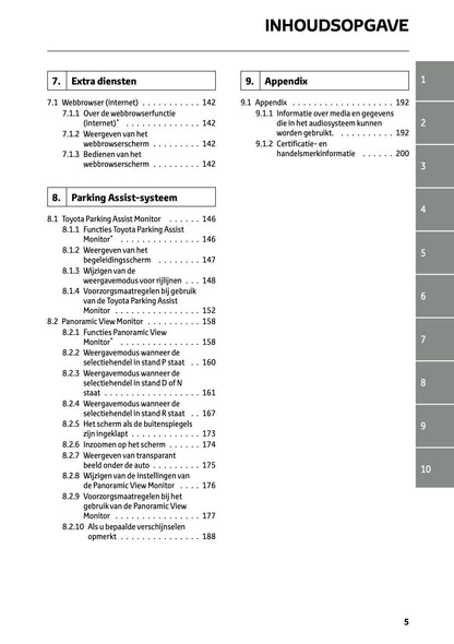 2023-2024 Toyota RAV4/RAV4 Hybrid Infotainment Manual | Dutch