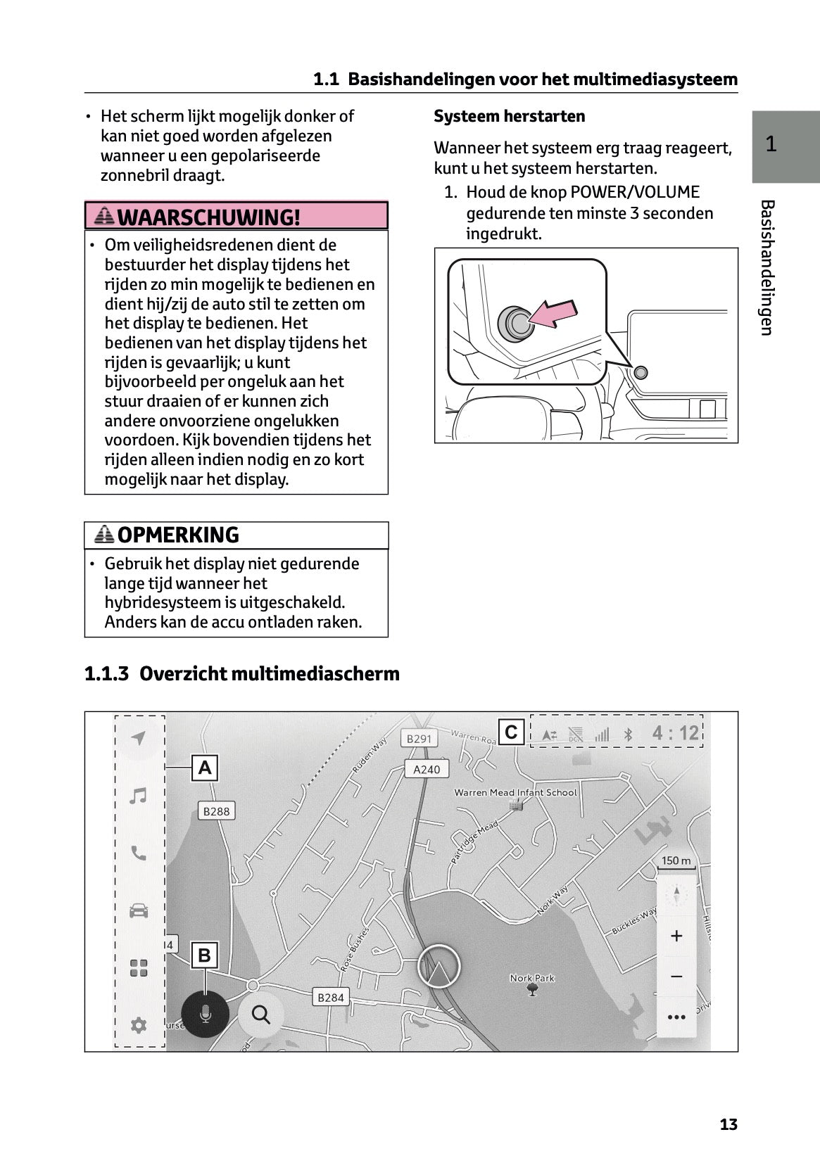 2024-2025 Toyota RAV4 Plug-in-Hybrid Navigation Manual | Dutch
