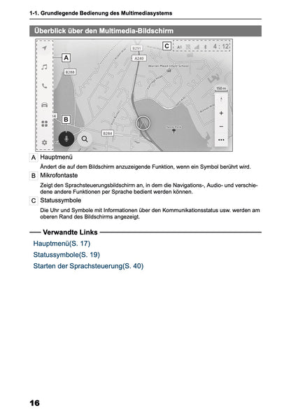 2025 Toyota Yaris Cross Hybrid Navigation Manual | German