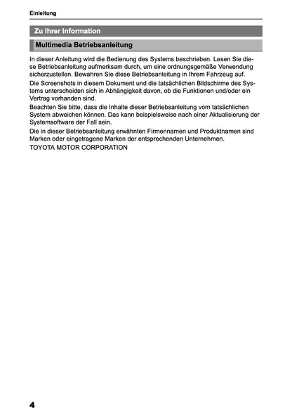 2025 Toyota Yaris Cross Hybrid Multimedia Manual | German