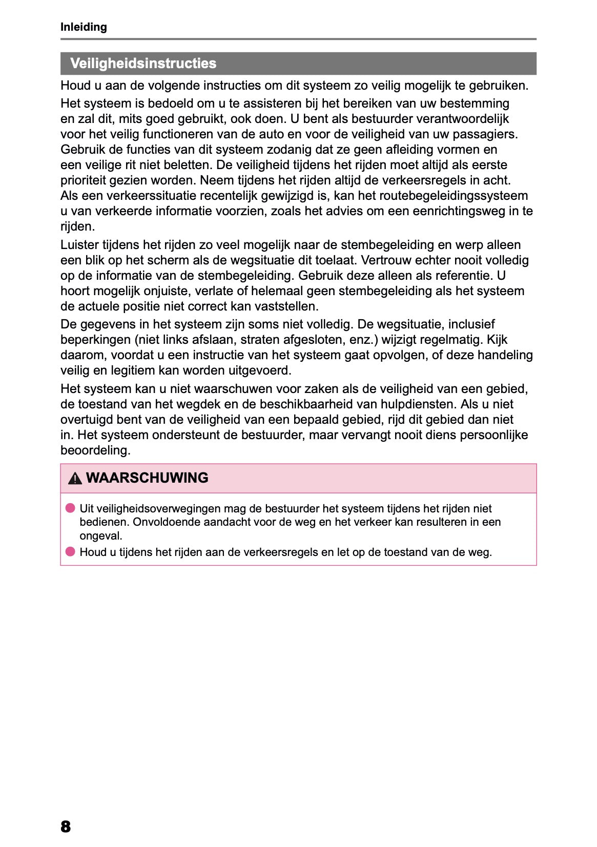 2025 Toyota Yaris Cross Hybrid Navigation Manual | Dutch