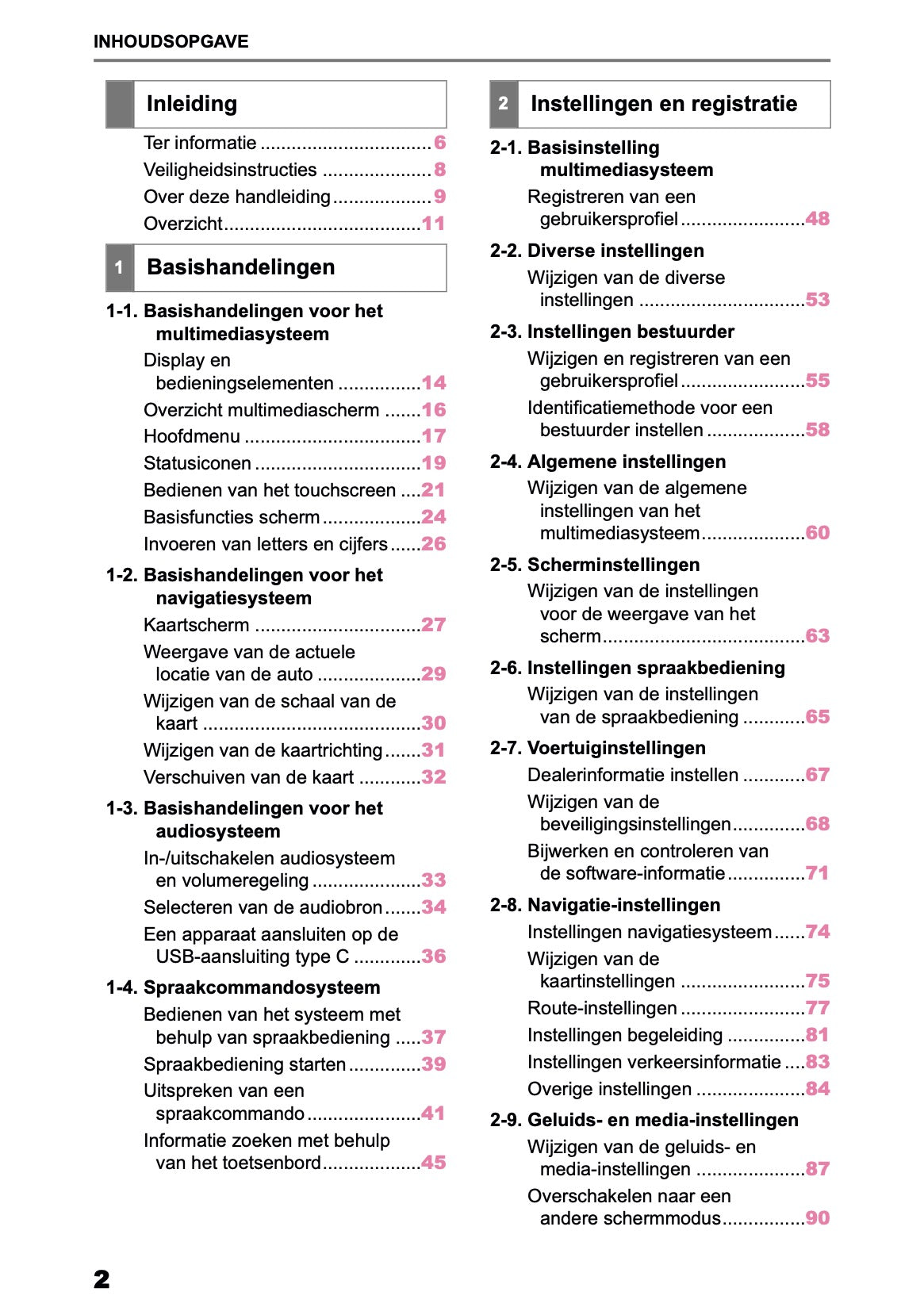 2026 Toyota Yaris Hybrid Navigation Manual | Dutch