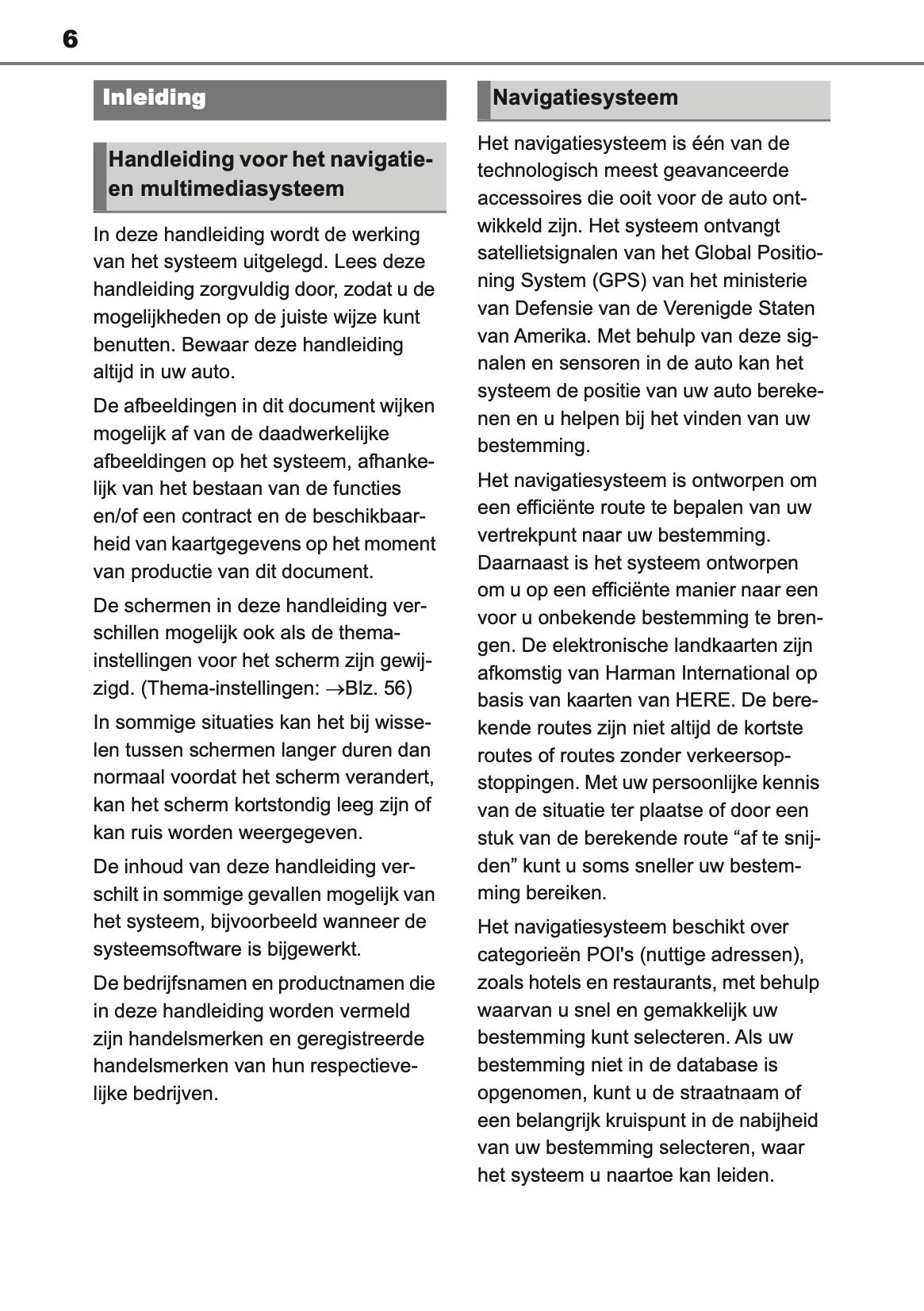 2021 Toyota Yaris Navigation Manual | Dutch