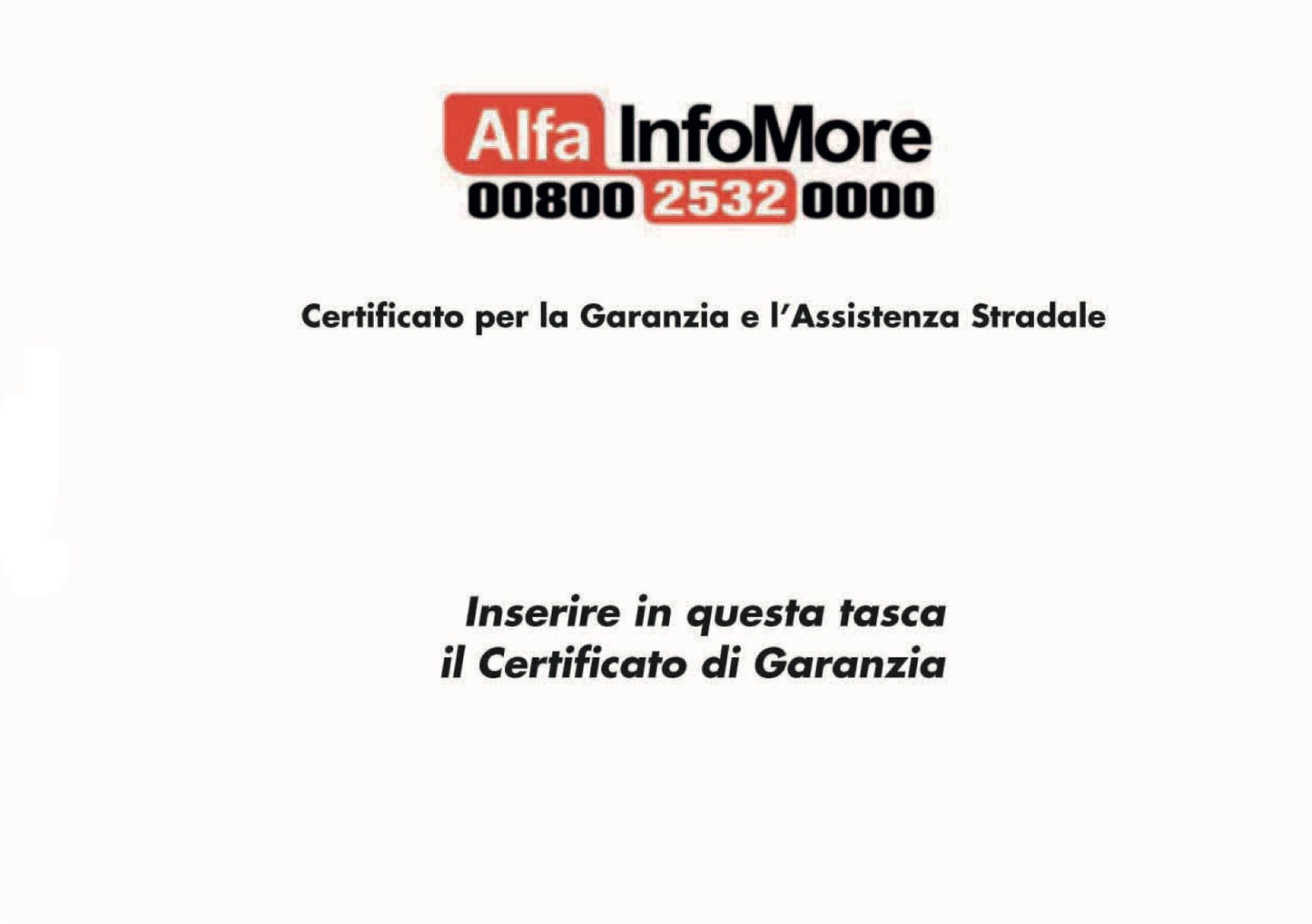 2009-2011 Alfa Romeo Maintenance Book | Italian