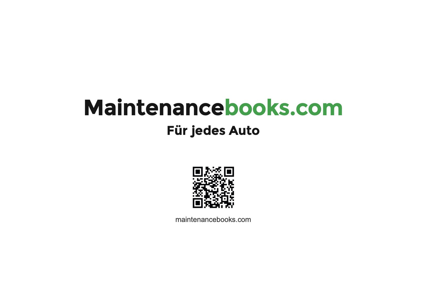 BMW Maintenance Book | German