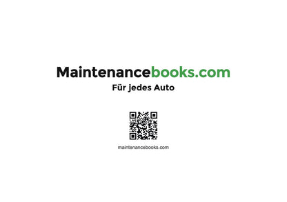 BMW Maintenance Book | German