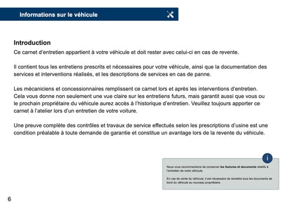 BMW Maintenance Book | French