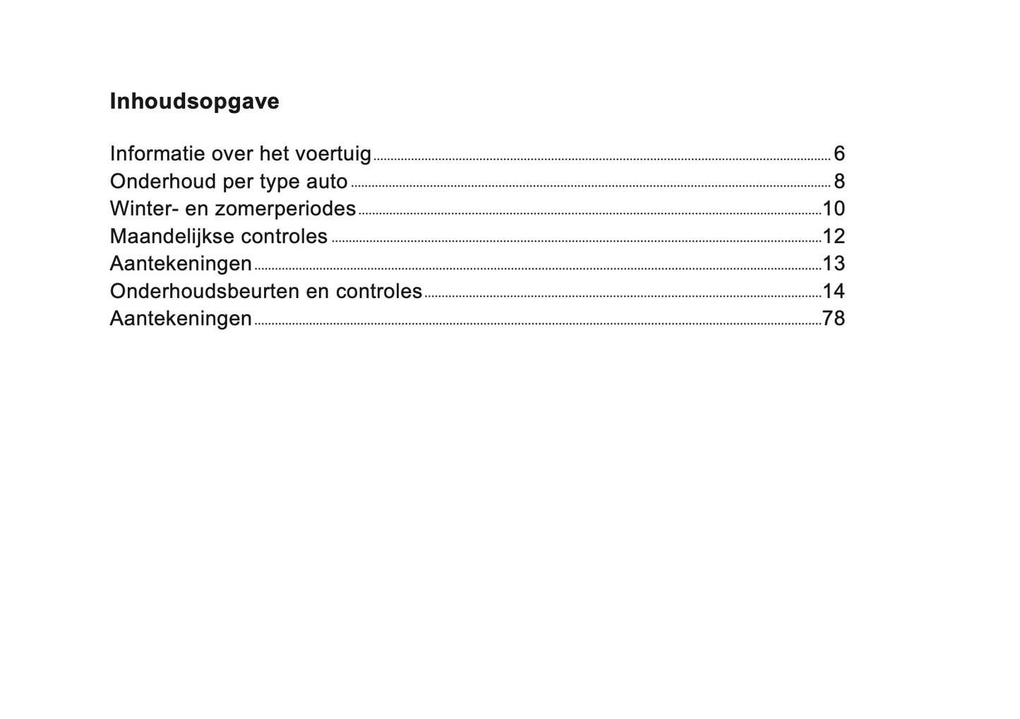 Dacia Maintenance Book | Dutch