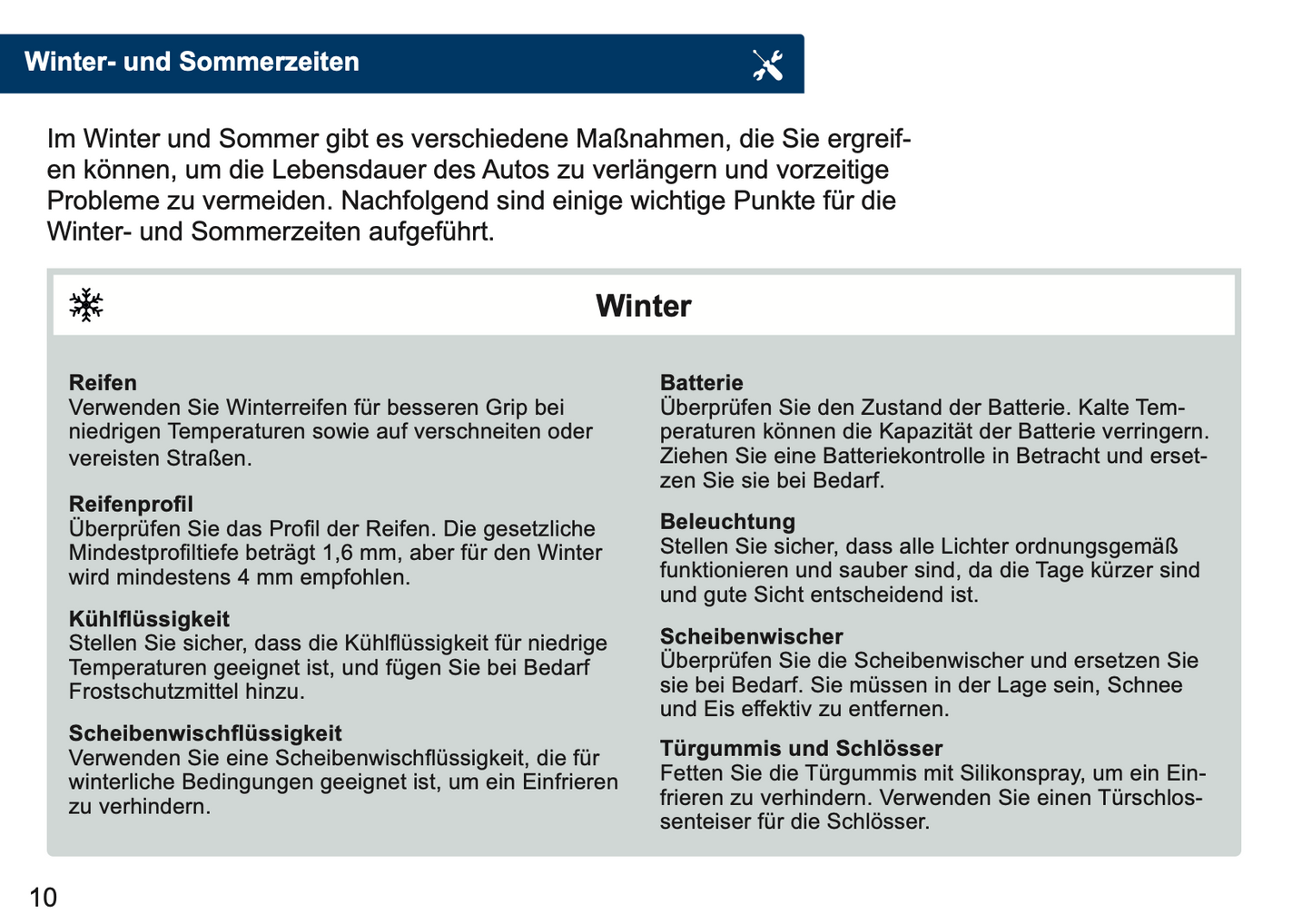 DS Automobiles Maintenance Book | German