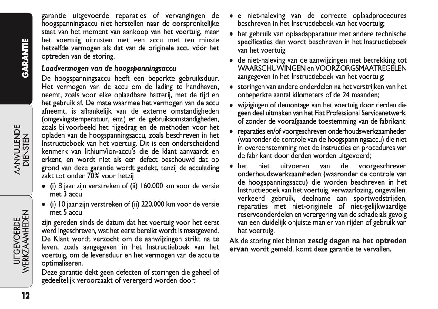 2021 Fiat Warranty & Service Book | Dutch