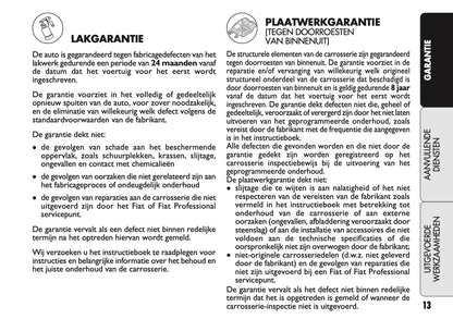 2021 Fiat Warranty & Service Book | Dutch