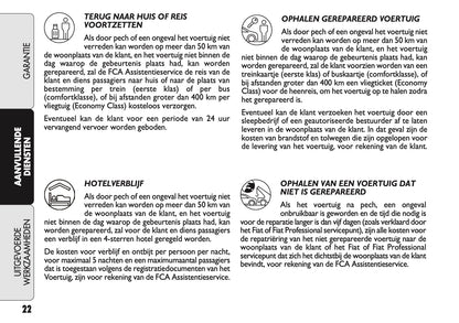 2021 Fiat Warranty & Service Book | Dutch