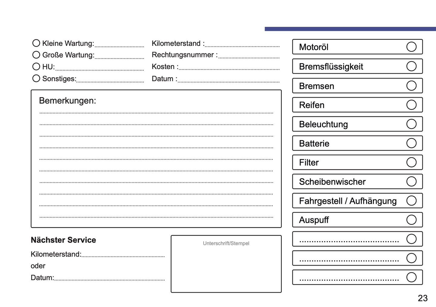 Hyundai Maintenance Book | German