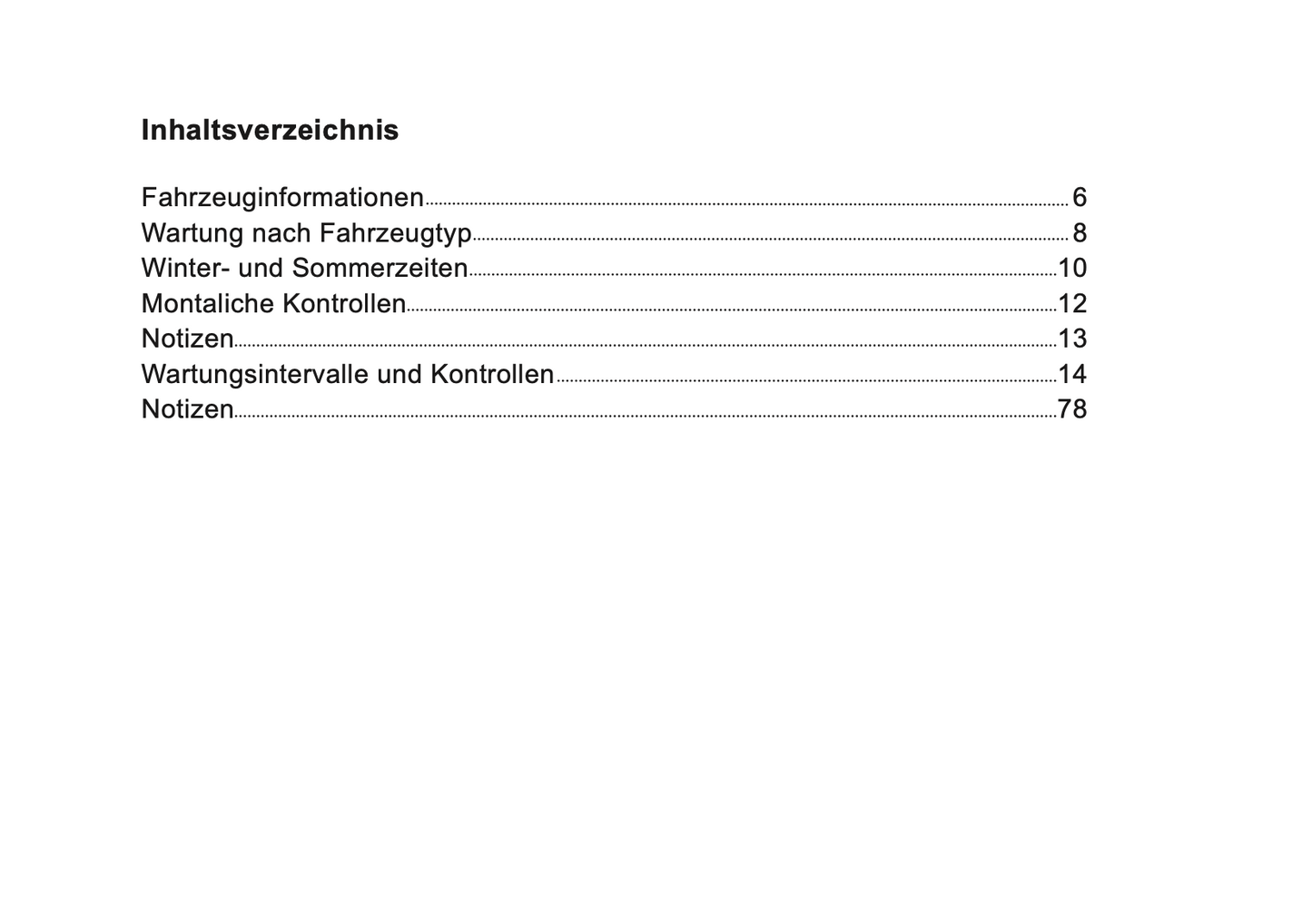 Jeep Maintenance Book | German