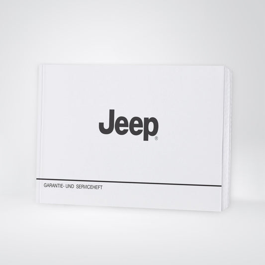 2020-2021 Jeep Warranty & Maintenance Book | German