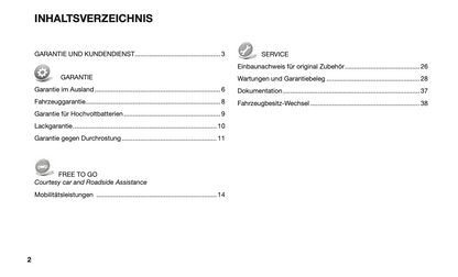 2020-2021 Jeep Warranty & Maintenance Book | German