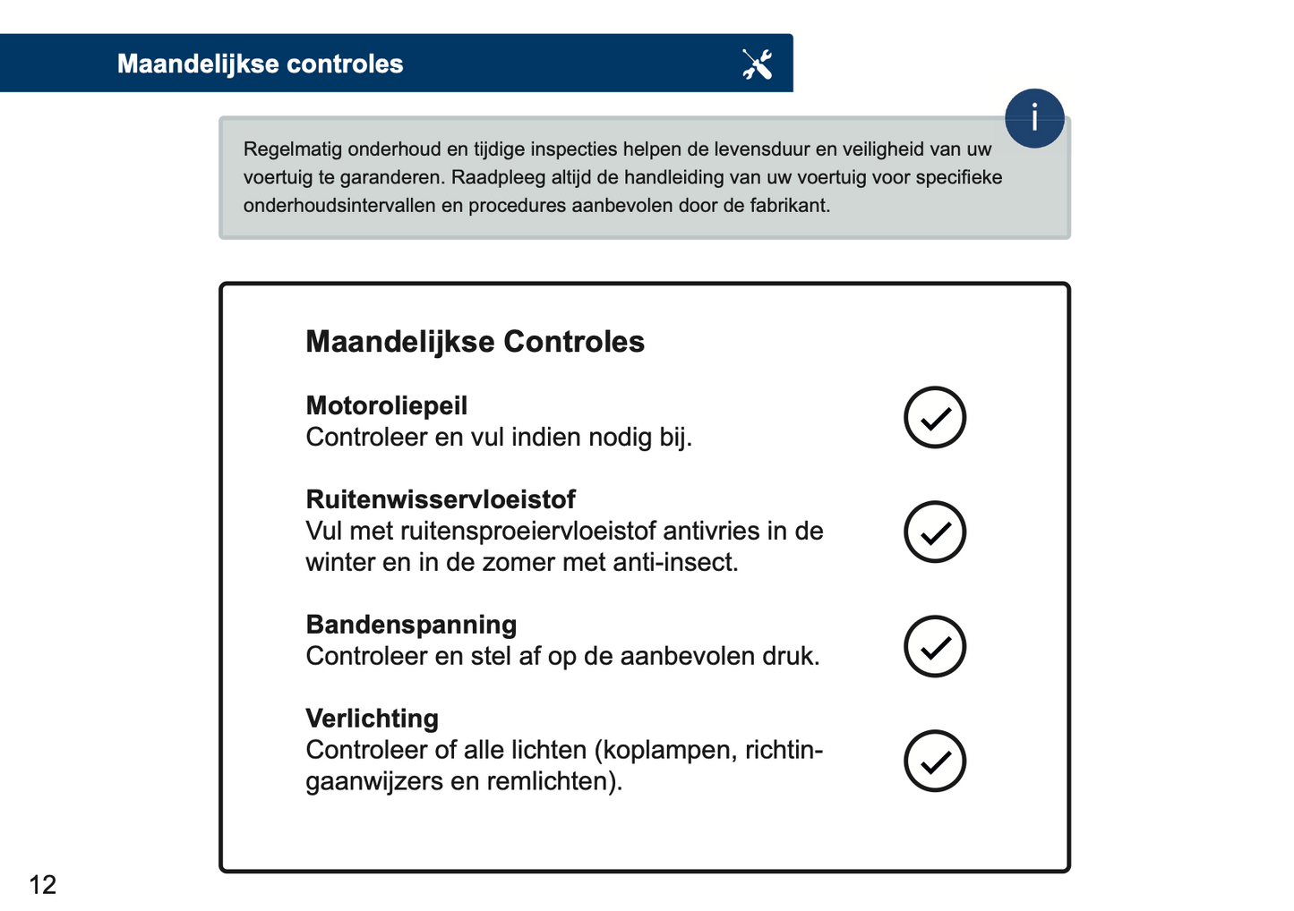 Kia Maintenance Book | Dutch