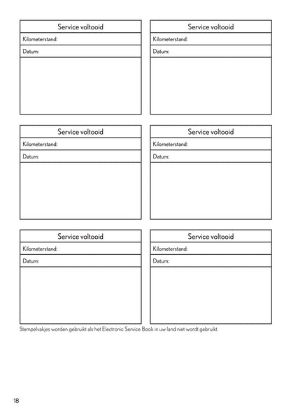 2022 Lexus Maintenance Book | Dutch