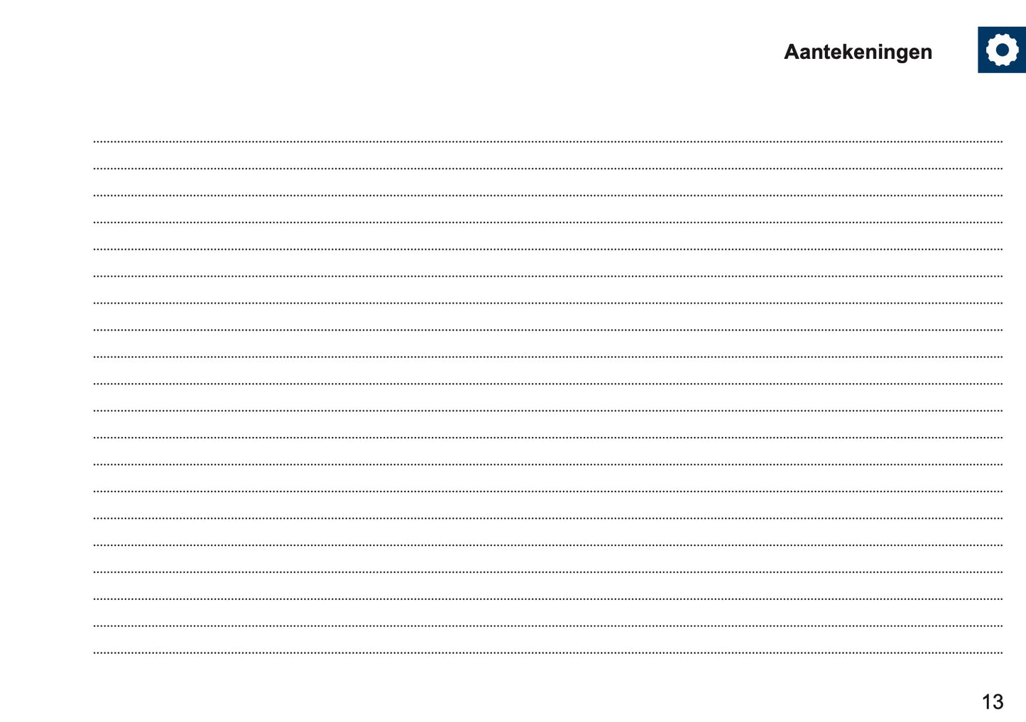 Land Rover Maintenance Book | Dutch