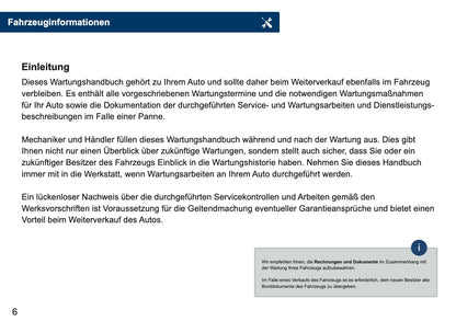Mini Maintenance Book | German