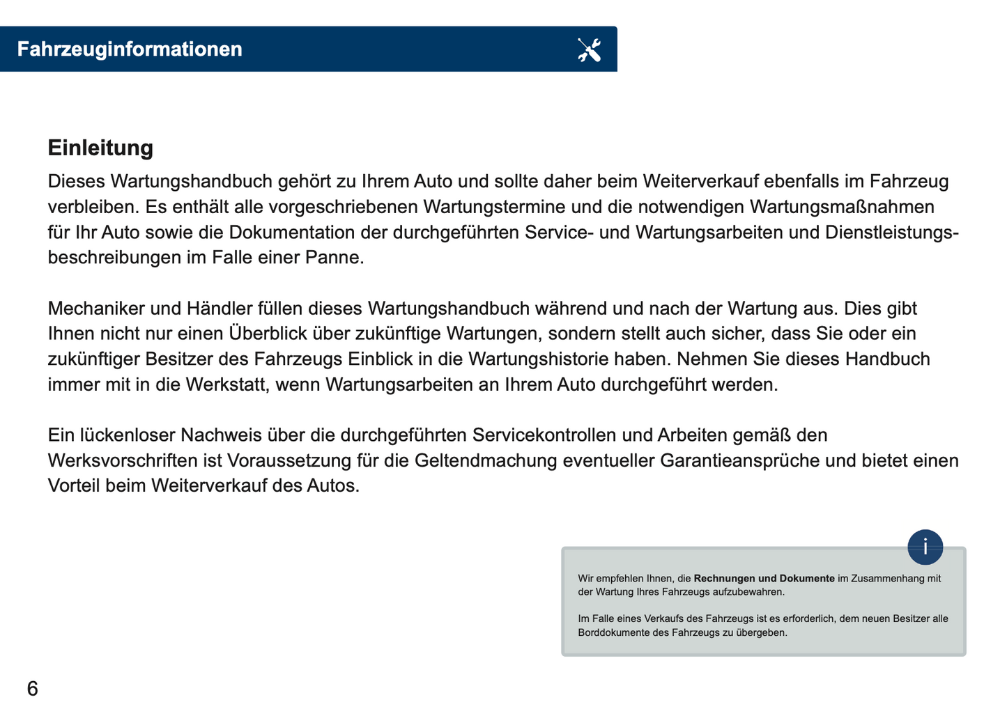 Seat Maintenance Book | German