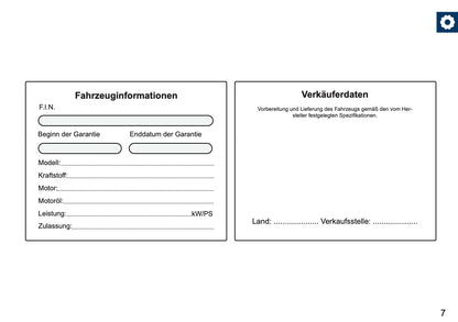 Seat Maintenance Book | German