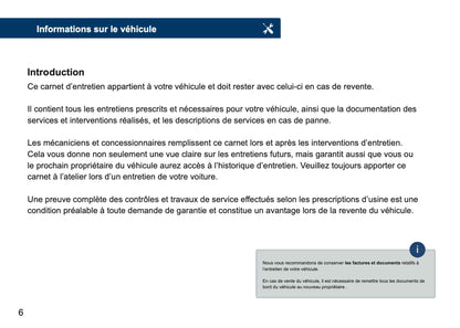 Toyota Livret d'entretien | Français