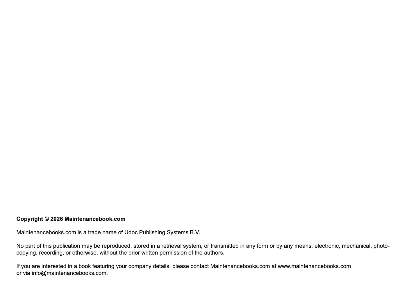 Volkswagen Maintenance Book | English