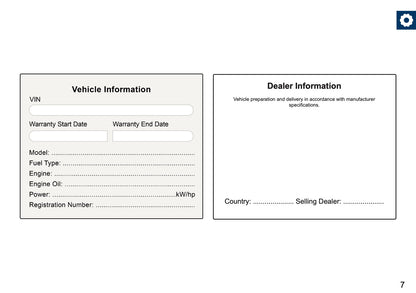Volkswagen Maintenance Book | English