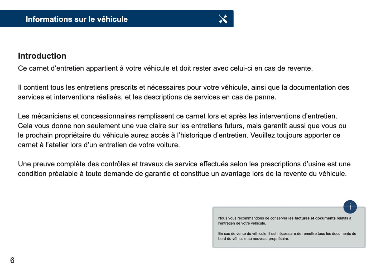 Volkswagen Livret d'entretien | Français