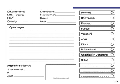 Volkswagen Maintenance Book | Dutch