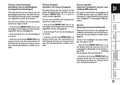 2010-2011 Abarth 500 Owner's Manual | Dutch