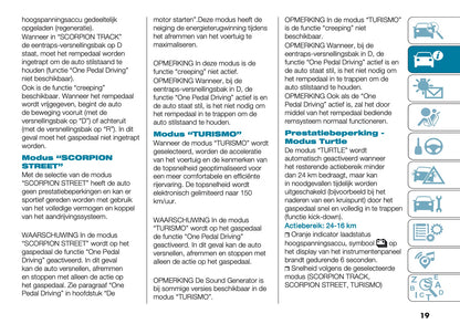 2024-2025 Abarth 500e Owner's Manual | Dutch