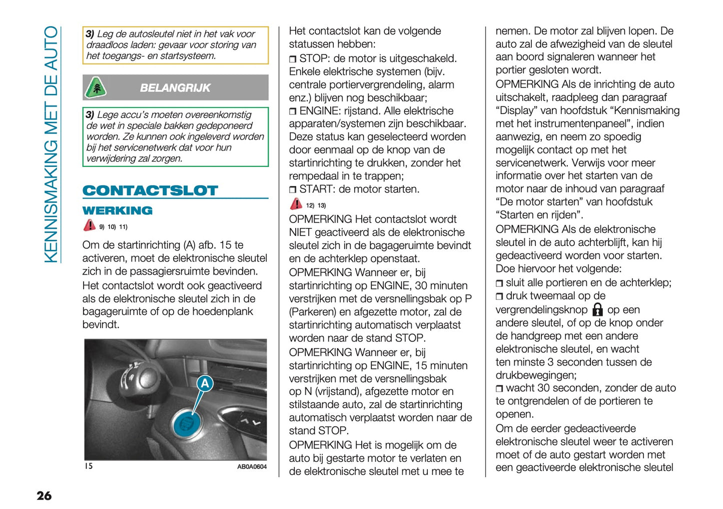 2024-2025 Abarth 500e Owner's Manual | Dutch