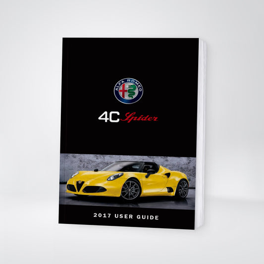 2017 Alfa Romeo 4C Spider Owner's Manual | English