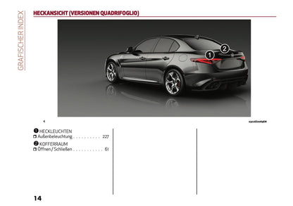 2020-2021 Alfa Romeo Giulia Owner's Manual | German